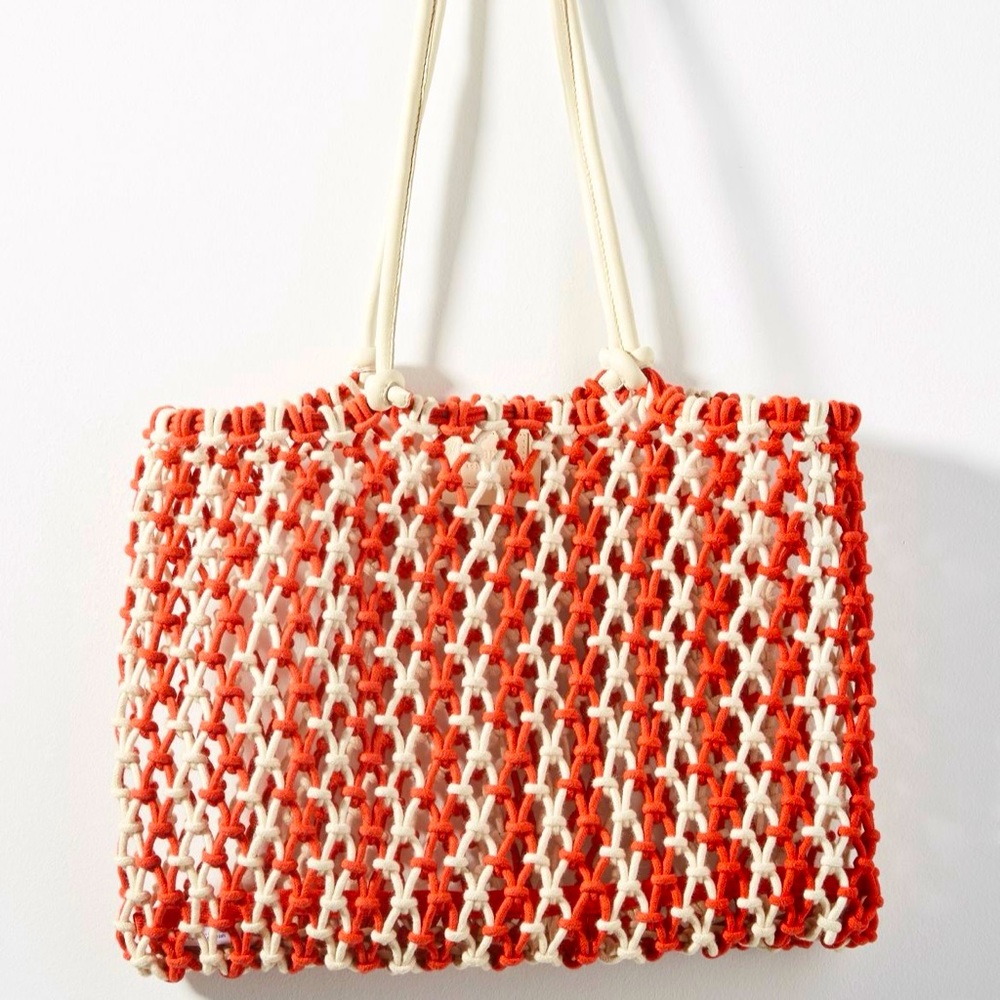Clare V. Sandy Beach Bag | Red